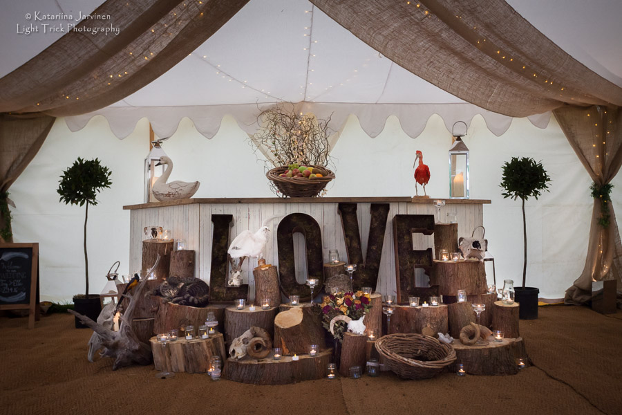 quirky woodland love decoration